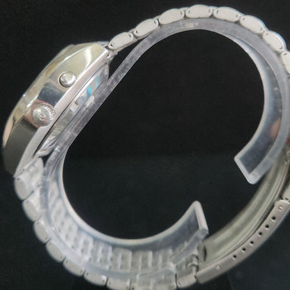 Vintage Ricoh R31 Blue Face Automatic 21 Jewels Jubliee Bracelet Men's Wrist Watch S148