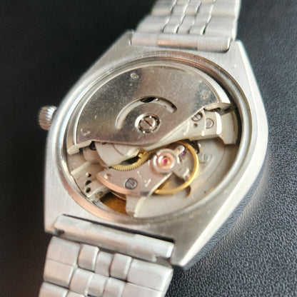 Vintage Ricoh R31 Blue Face Automatic 21 Jewels Jubliee Bracelet Men's Wrist Watch S148
