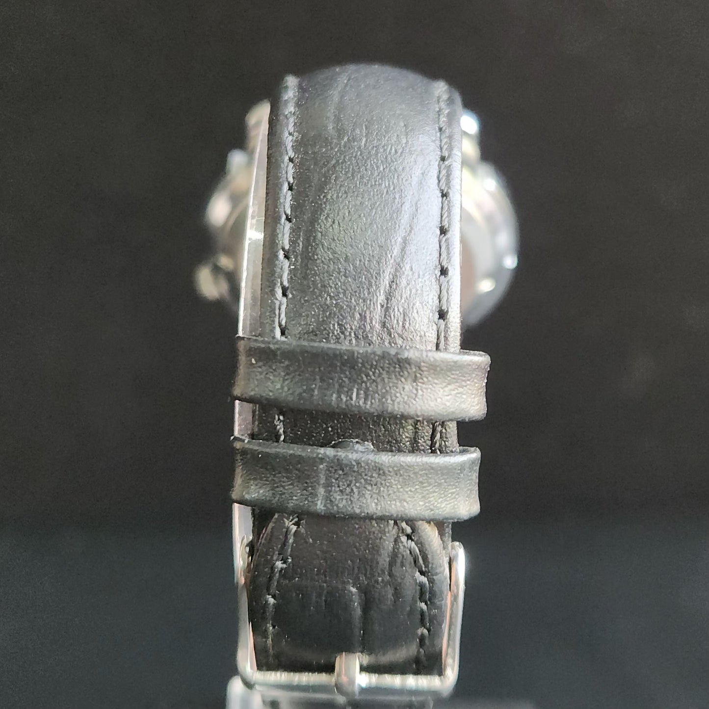 Vintage 1979 Original Seiko 5 Automatic 7009-876J White Face Black Band 21 Jewels Day-Date Japanese Men's Wrist Watch S168