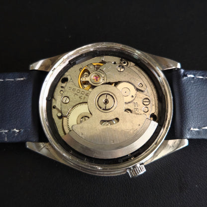 Vintage 1980 Original Seiko 5 Automatic 7009-3170 Blue Face 17 Jewels Day-Date Japanese Men's Wrist Watch OG02