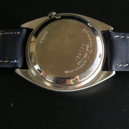 Vintage 1980 Original Seiko 5 Automatic 7009-3130 Black Face 17 Jewels Day-Date Japanese Men's Wrist Watch OG3