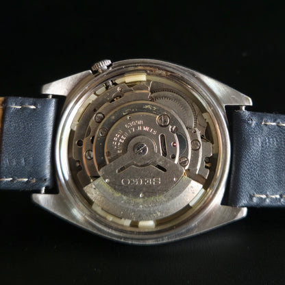 Vintage 1980 Original Seiko 5 Automatic 6309-6240 Black Face 17 Jewels Day-Date Japanese Men's Wrist Watch OG4