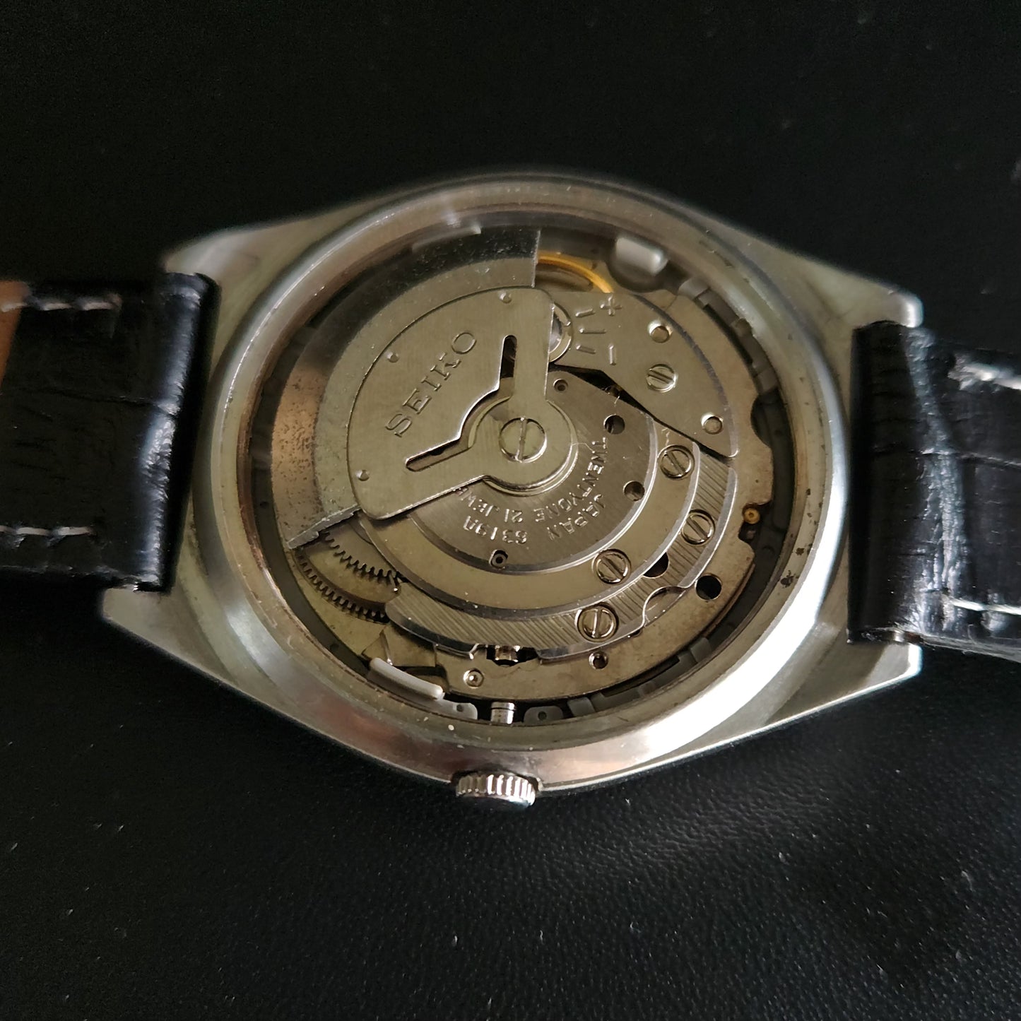 Vintage 1980 Original Seiko 5 Automatic 6319-7030 GOLD Face 21 Jewels Day-Date Japanese Men's Wrist Watch OG8
