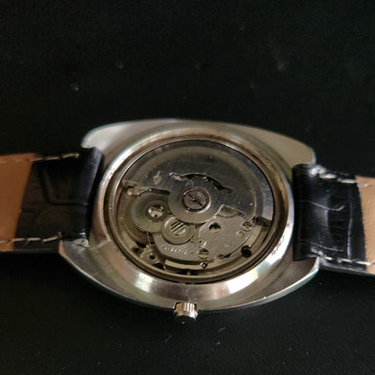 Vintage 1980 Original Seiko 5 Automatic 7006-7090 black face 19 Jewels Day-Date Japanese Men's Wrist Watch OG12