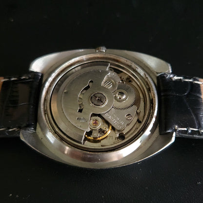 Vintage 1980 Original Seiko 5 Automatic 7006-7090 black face 19 Jewels Day-Date Japanese Men's Wrist Watch OG12