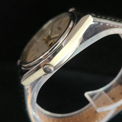Vintage 1980 Original Seiko 5 Automatic 7009-6001 Grey face 17 Jewels Day-Date Japanese Men's Wrist Watch OG13