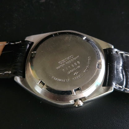 Vintage 1980 Original Seiko 5 Automatic 7019-8080 Grey face 21 Jewels Day-Date Japanese Men's Wrist Watch OG16