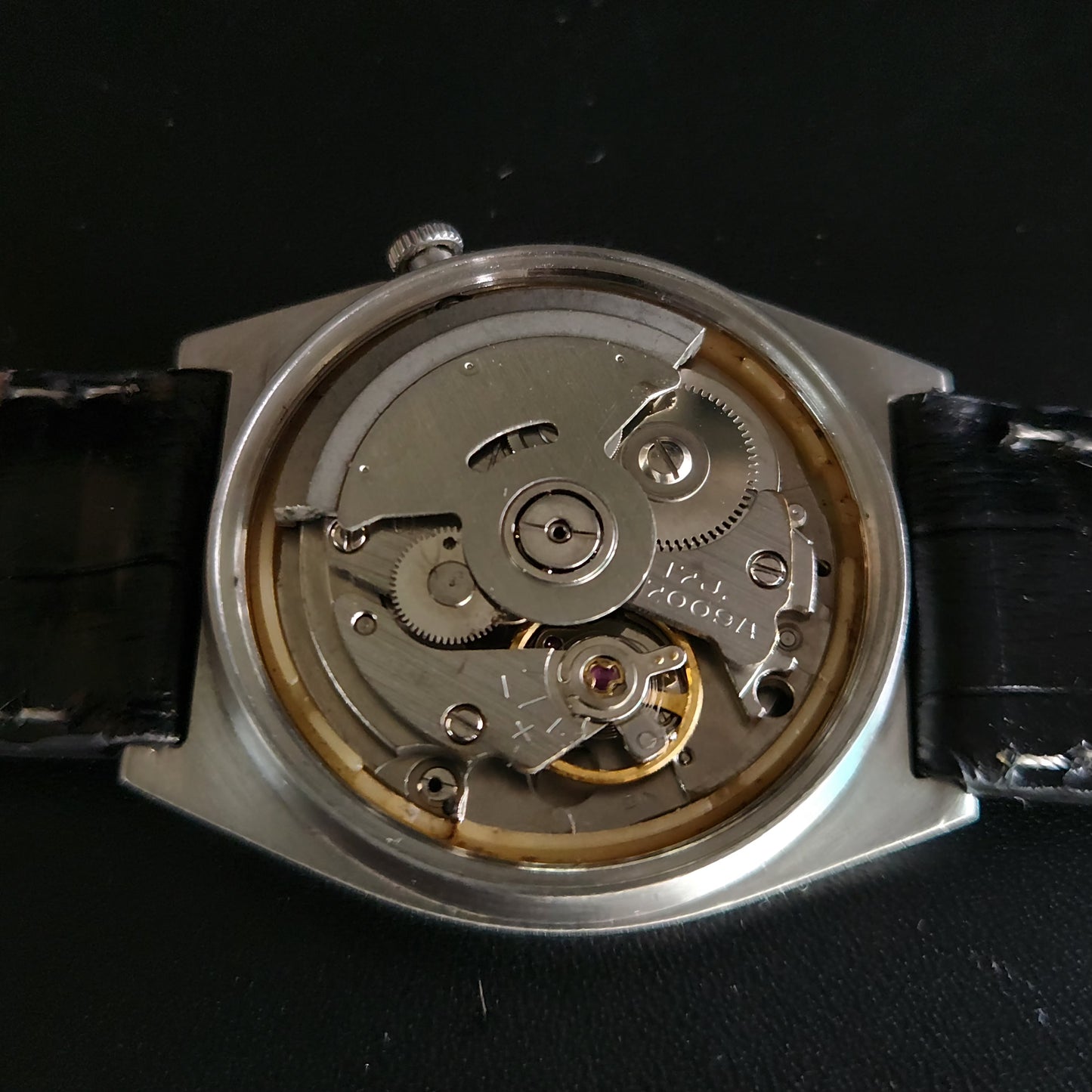 Vintage 1980 Original Seiko 5 Automatic 7009-5840 black face 17 Jewels Day-Date Japanese Men's Wrist Watch OG17