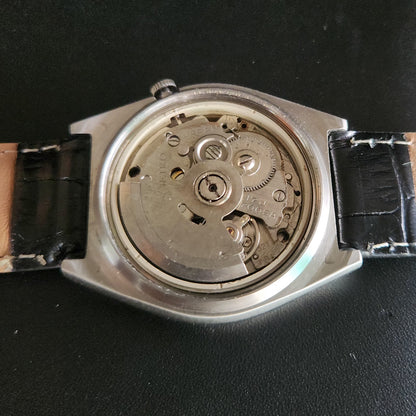 Vintage 1980 Original Seiko 5 Automatic 7009-8761 black face 17 Jewels Day-Date Japanese Men's Wrist Watch OG20