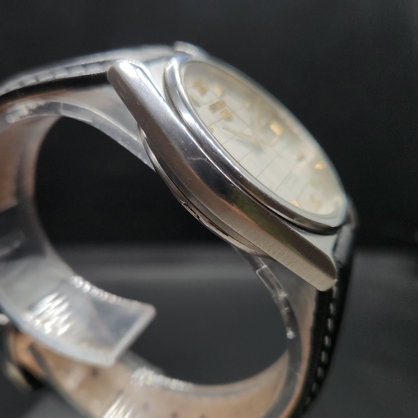 Vintage 1980 Original Seiko 5 Automatic 7019-8180 Silver face 21 Jewels Day-Date Japanese Men's Wrist Watch OG25