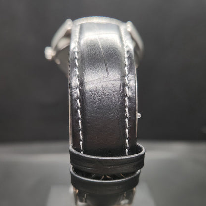Vintage 1980 Original Seiko 5 Automatic 6309-6240 black face 17 Jewels Day-Date Japanese Men's Wrist Watch OG28