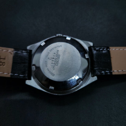 Vintage 1980 Original Seiko 5 Automatic 6309-8930 silver face 17 Jewels Day-Date Japanese Men's Wrist Watch OG31
