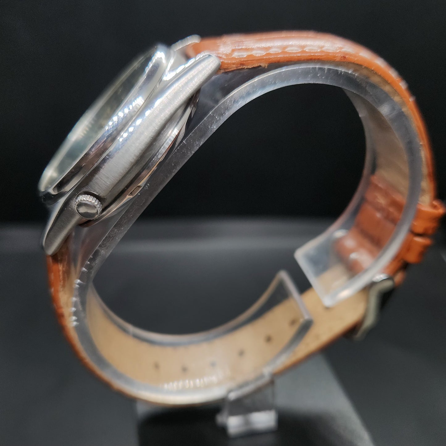 Vintage 1980 Original Seiko 5 Automatic 7009-876A black face 17 Jewels Day-Date Japanese Men's Wrist Watch OG33