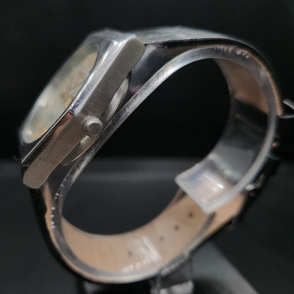 Vintage 1980 Original Seiko 5 Automatic 6319-7080 silver face 21 Jewels Day-Date Japanese Men's Wrist Watch OG39