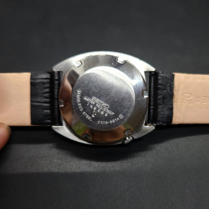 Vintage 1980 Original Seiko 5 Automatic 6309-581A black face 17 Jewels Day-Date Japanese Men's Wrist Watch OG40