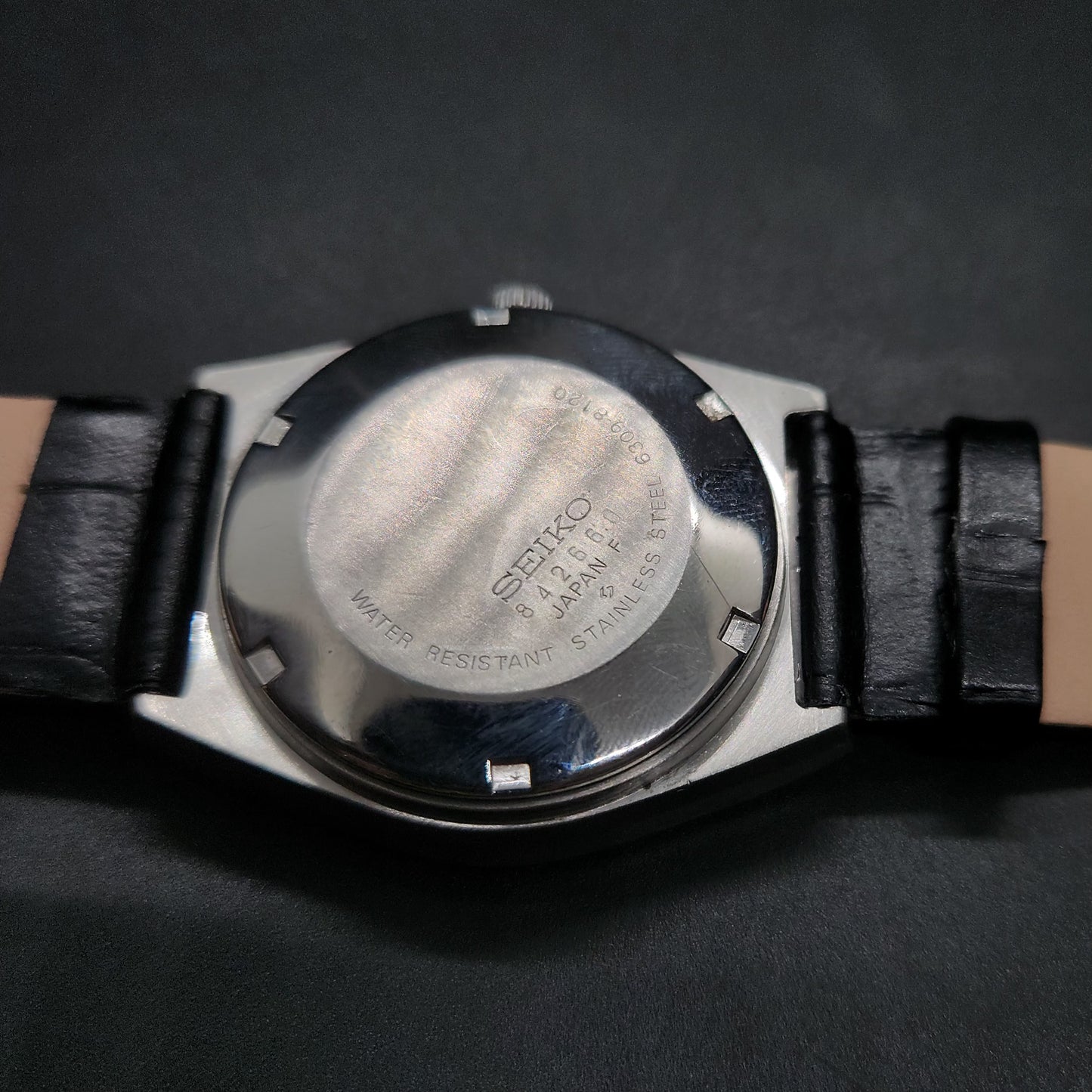 Vintage 1980 Original Seiko 5 Automatic 6309-8120 blue face 17 Jewels Day-Date Japanese Men's Wrist Watch OG41