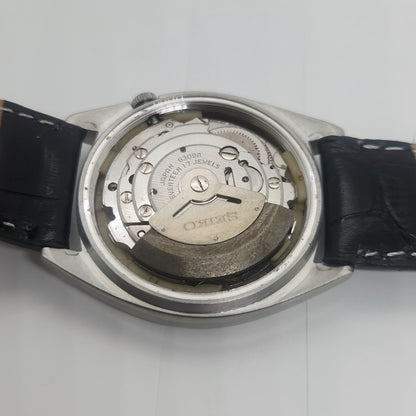 Vintage 1980 Original Seiko 5 Automatic 6309-8840 black face 17 Jewels Day-Date Japanese Men's Wrist Watch OG59