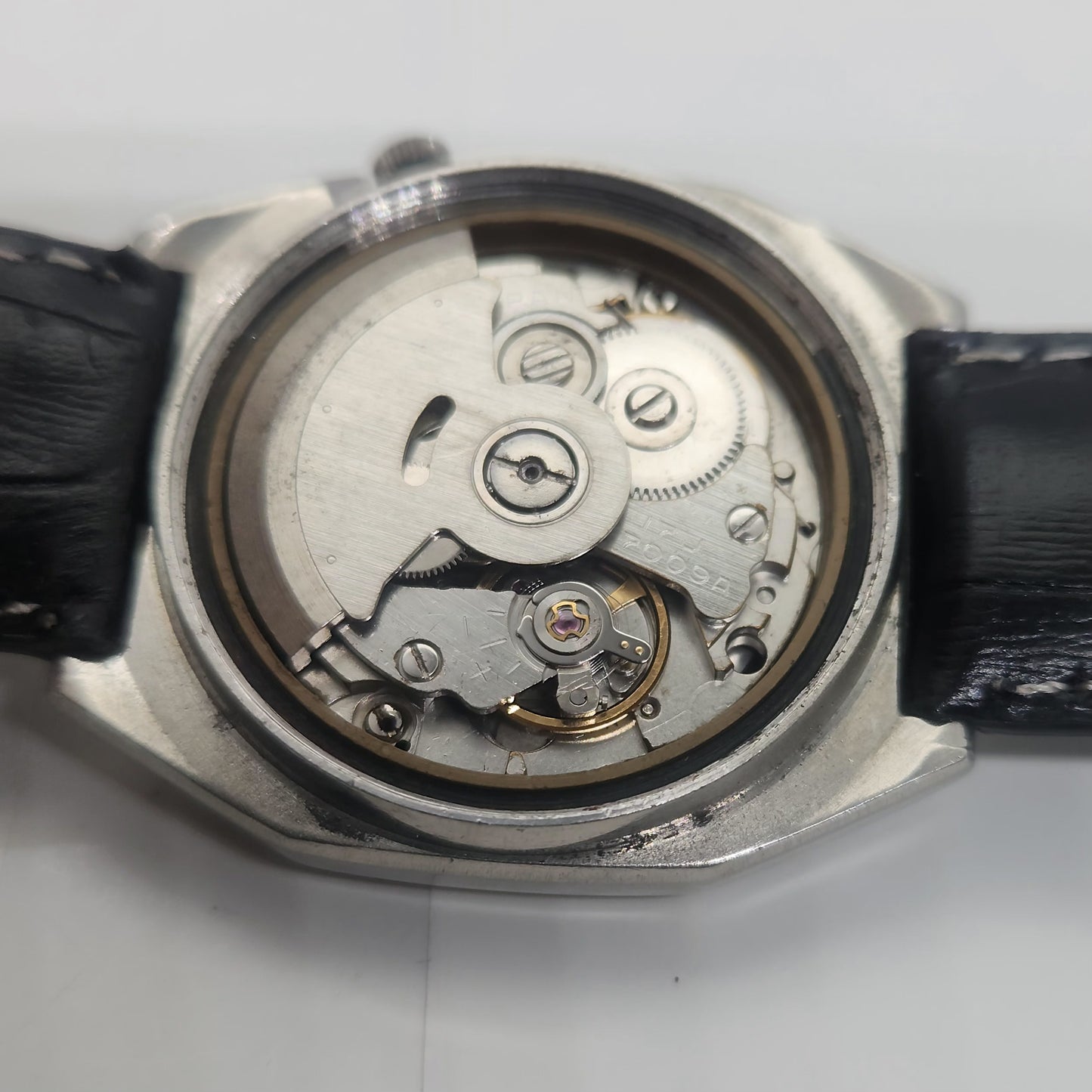 Vintage 1980 Original Seiko 5 Automatic 7009-5330 black face 17 Jewels Day-Date Japanese Men's Wrist Watch OG60