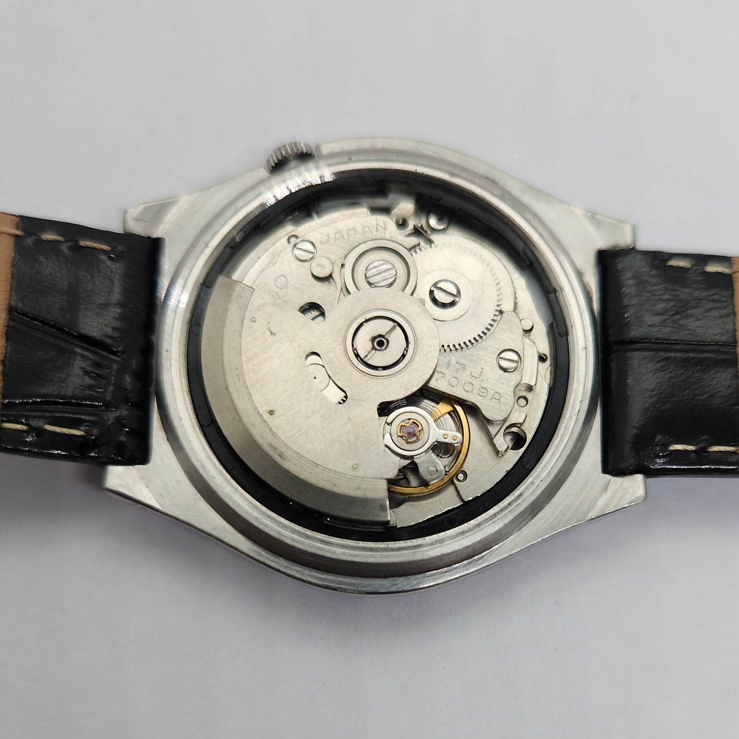 Vintage 1980 Original Seiko 5 Automatic 7009-3170 black face 17 Jewels Day-Date Japanese Men's Wrist Watch OG62