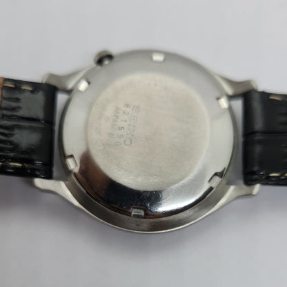 Vintage 1980 Original Seiko 5 Automatic 6319-8130 black face 21 Jewels Day-Date Japanese Men's Wrist Watch OG65