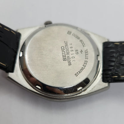 Vintage 1980 Original Seiko 5 Automatic 7009-8820 Grey face 17 Jewels Day-Date Japanese Men's Wrist Watch OG76