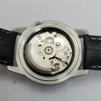 Vintage 1980 Original Seiko 5 Automatic 7009-876A black face 17 Jewels Day-Date Japanese Men's Wrist Watch OG77