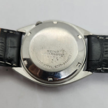 Vintage 1980 Original Seiko 5 Automatic 6309-8840 Grey face 17 Jewels Day-Date Japanese Men's Wrist Watch OG78
