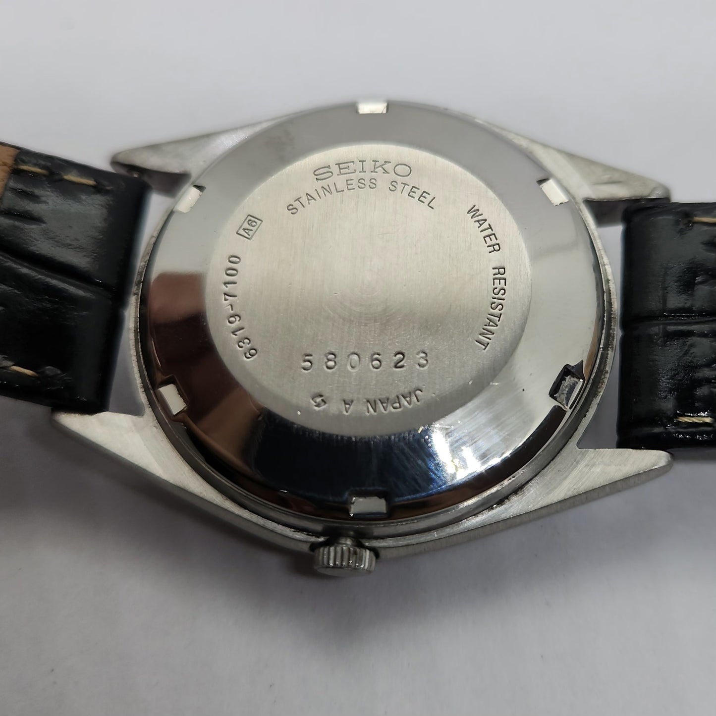 Vintage 1980 Original Seiko 5 Automatic 6319-7100 Gold face 21 Jewels Day-Date Japanese Men's Wrist Watch OG80
