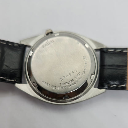 Vintage 1980 Original Seiko 5 Automatic 7009-5841 blue face 17 Jewels Day-Date Japanese Men's Wrist Watch OG81