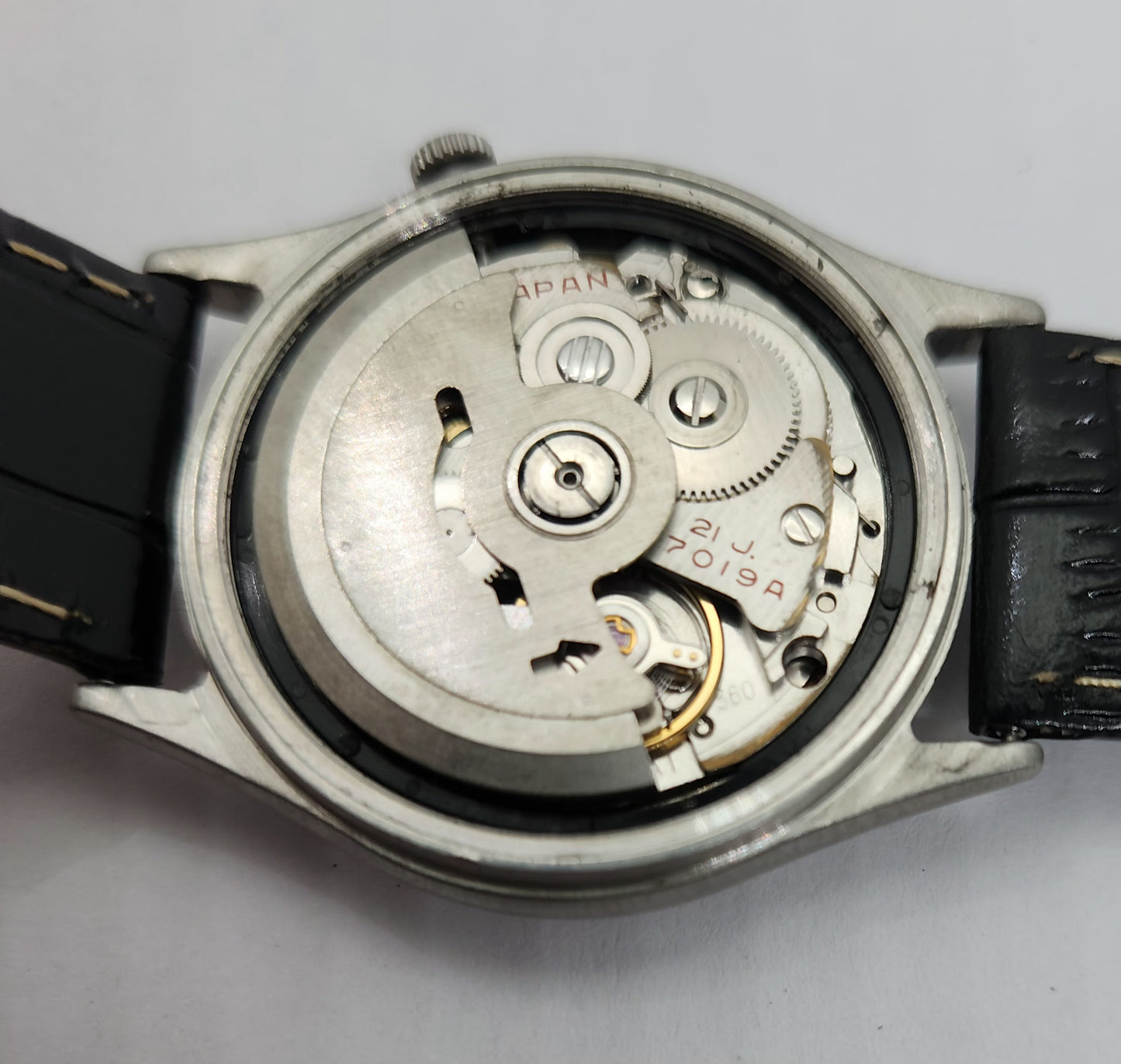 Vintage 1980 Original Seiko 5 Automatic 7019-8230 Silver face 21 Jewels Day-Date Japanese Men's Wrist Watch OG82