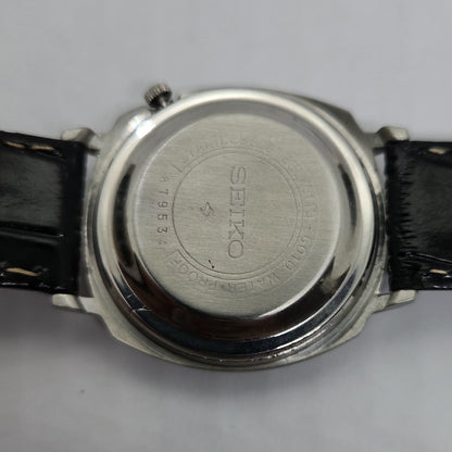Vintage 1980 Original Seiko 5 Automatic 6119-6010 Silver face 21 Jewels Day-Date Japanese Men's Wrist Watch OG83