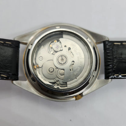 Vintage 1980 Original Seiko 5 Automatic 7s26 Golden face 21 Jewels Day-Date Japanese Men's Wrist Watch OG86