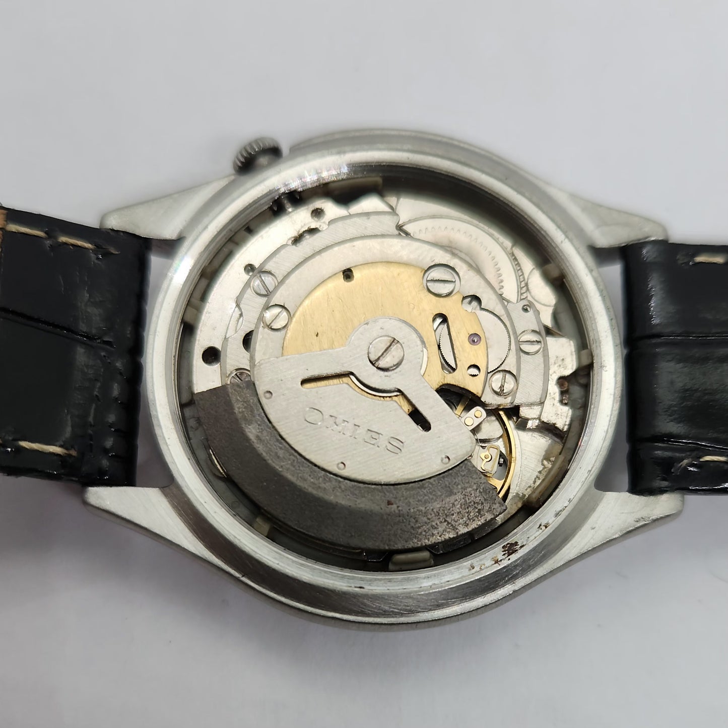Vintage 1980 Original Seiko 5 Automatic 6309-8230 Grey face 17 Jewels Day-Date Japanese Men's Wrist Watch OG87