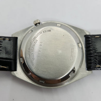 Vintage 1980 Original Seiko 5 Automatic 7009-3101 Black face 17 Jewels Day-Date Japanese Men's Wrist Watch OG89