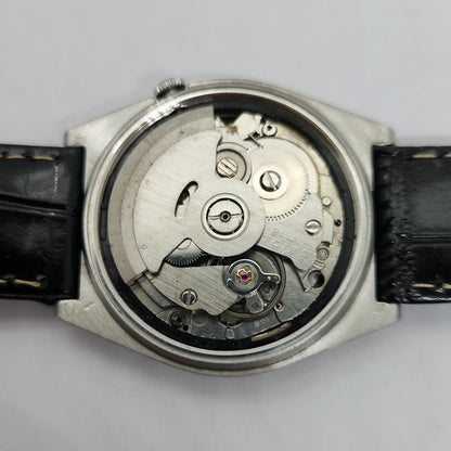 Vintage 1980 Original Seiko 5 Automatic 7019-8180 Black face 21 Jewels Day-Date Japanese Men's Wrist Watch OG96
