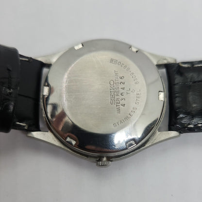 Vintage 1980 Original Seiko 5 Automatic 6309-8920 Black face 17 Jewels Day-Date Japanese Men's Wrist Watch OG99