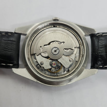 Vintage 1980 Original Seiko 5 Automatic 7005-8060 Silver face 17 Jewels Date Japanese Men's Wrist Watch OG100