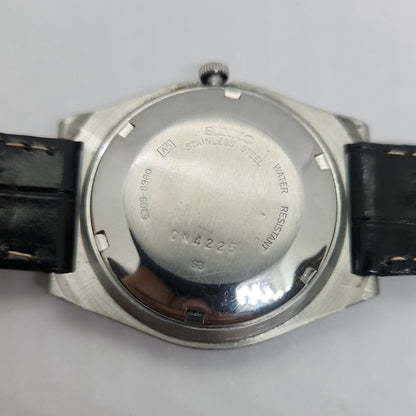 Vintage 1980 Original Seiko 5 Automatic 6309-8980 Black face 17 Jewels Day-Date Japanese Men's Wrist Watch OG101