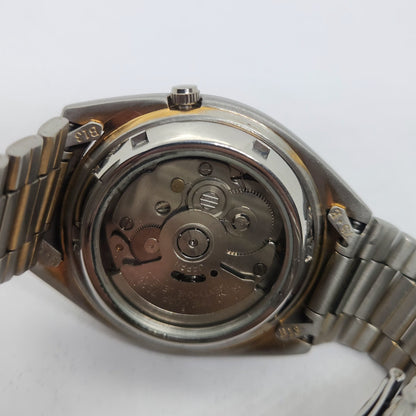 Vintage 1980 Original Seiko 5 Automatic 7s26 Gold face 21 Jewels Day-Date Japanese Men's Wrist Watch OG102