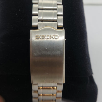 Vintage 1980 Original Seiko 5 Automatic 7s26 Silver face 21 Jewels Day-Date Japanese Men's Wrist Watch OG103