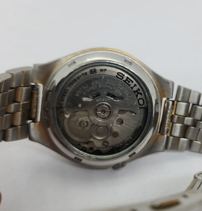 Vintage 1980 Original Seiko 5 Automatic 7s26-01T0 Black face 21 Jewels Day-Date Japanese Men's Wrist Watch OG105