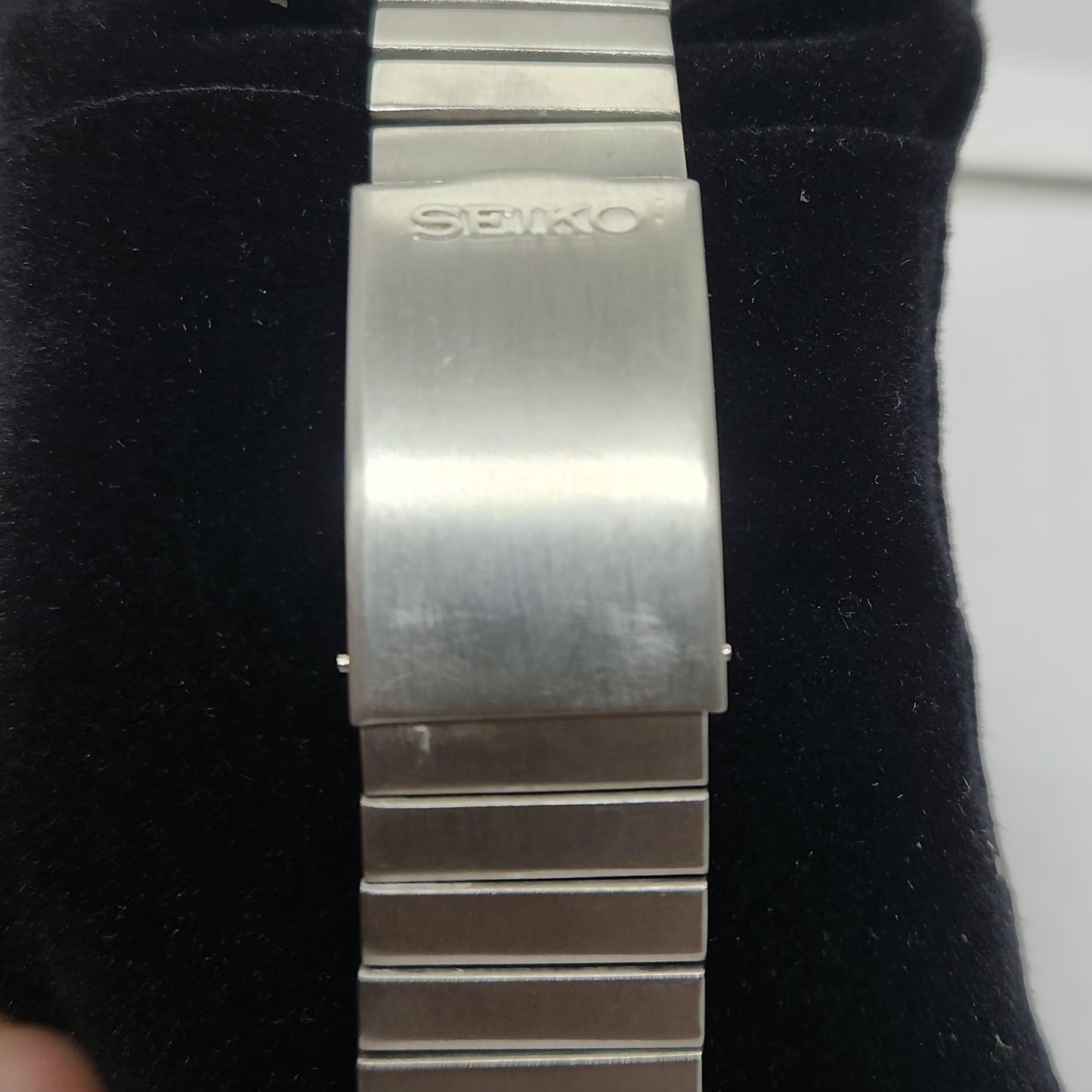 Vintage 1980 Original Seiko 5 Automatic 6349-504A Black face 23 Jewels Day-Date Japanese Men's Wrist Watch OG112
