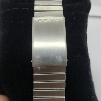 Vintage 1980 Original Seiko 5 Automatic 6349-504A Black face 23 Jewels Day-Date Japanese Men's Wrist Watch OG112