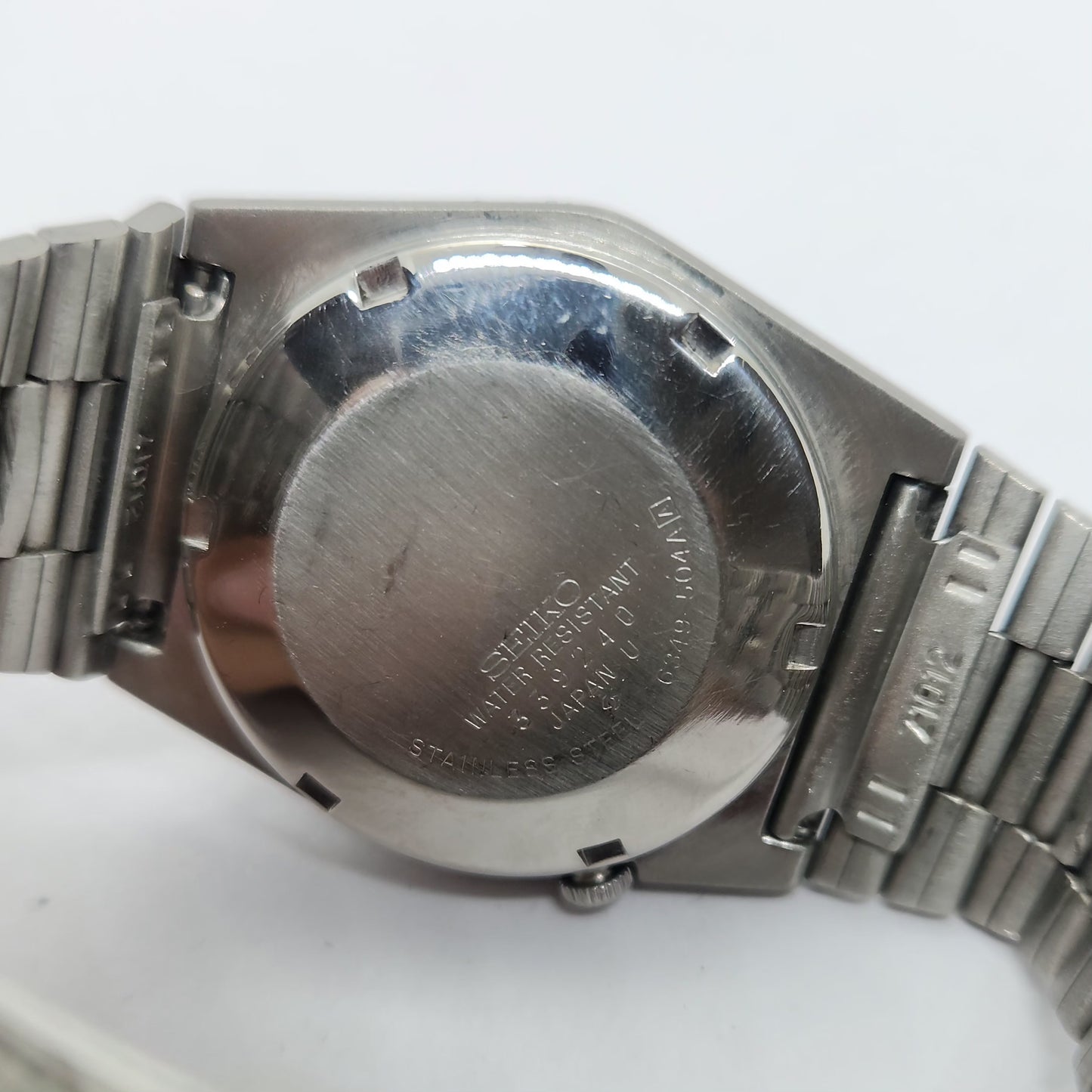 Vintage 1980 Original Seiko 5 Automatic 6349-504A Black face 23 Jewels Day-Date Japanese Men's Wrist Watch OG112