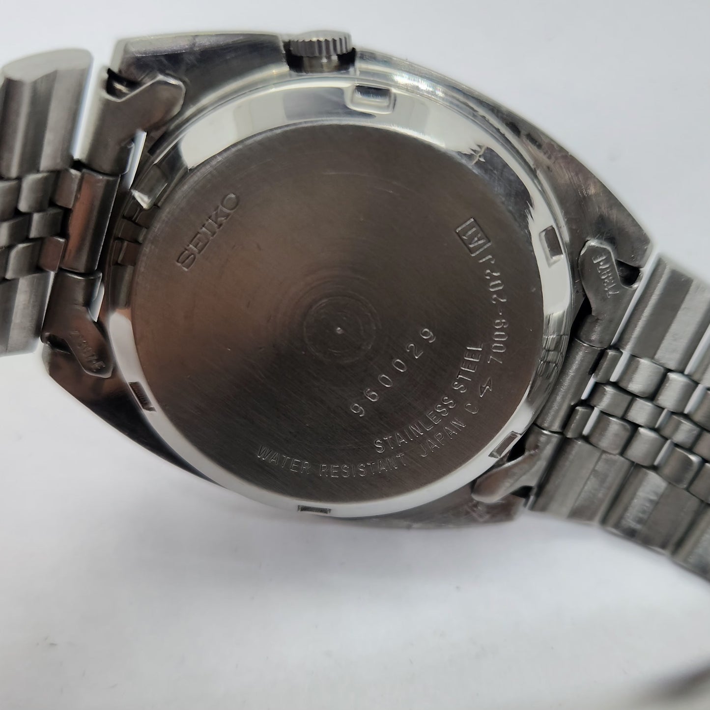 Vintage 1980 Original Seiko 5 Automatic 7009-207J Grey face 17 Jewels Day-Date Japanese Men's Wrist Watch OG114