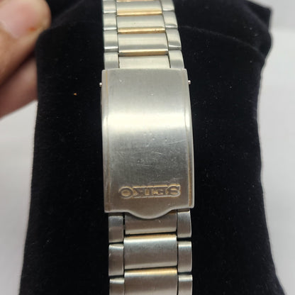 Vintage 1980 Original Seiko 5 Automatic 6309-546B Blue face 17 Jewels Day-Date Japanese Men's Wrist Watch OG115
