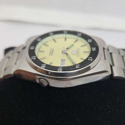 Vintage 1980 Original Seiko 5 Automatic 7s26-3160 Lume face 21 Jewels Day-Date Japanese Men's Wrist Watch OG116