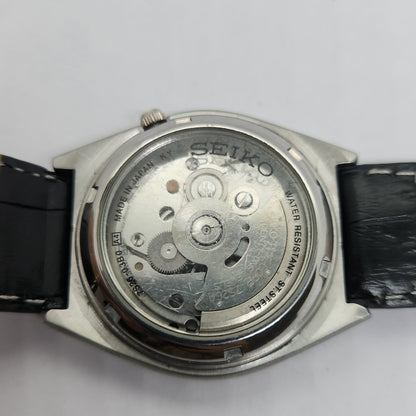 Vintage 1980 Original Seiko 5 Automatic 7S26-03B0 Black face 21 Jewels Day-Date Japanese Men's Wrist Watch OG121