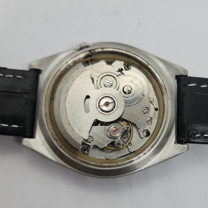 Vintage 1980 Original Seiko 5 Automatic 7009-3140 Silver face 17 Jewels Day-Date Japanese Men's Wrist Watch OG22