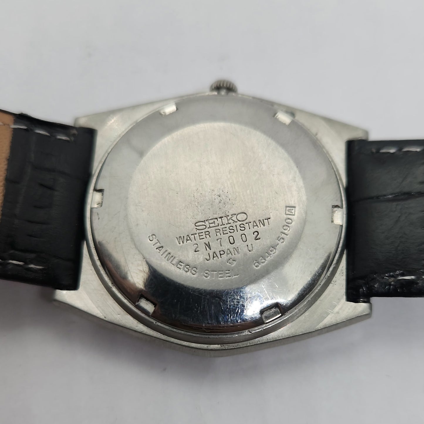 Vintage 1980 Original Seiko 5 Automatic 6349-5190 Grey face 23 Jewels Day-Date Japanese Men's Wrist Watch OG123